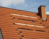 Dach vor der Kollektormotage - Bild größer